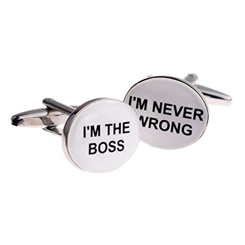 Mancuernillas para hombre RGT I'M The Boss I'M Never Wrong miniatura 1