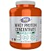 NOW Sports Whey Protein Concentrate Unflavored Powder,5-Pound