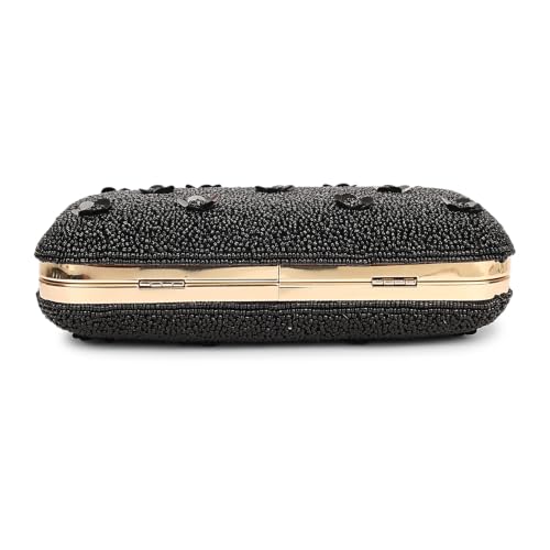 Image of LONGING TO BUY Hand Crafted Designer Box Clutch - Zari Embroidery For Women