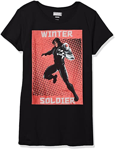 T-shirt fille Marvel à manches courtes motif Soldier classique