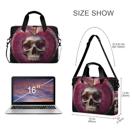 Maletín para laptop con diseño calavera para 13-16 pulgadas miniatura 5