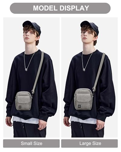 Image of BJLFS Small Crossbody Bag Side Shoulder Bag for Men Women, Travel Passport Wallet Bag, Small Neck Pouch Side Shoulder Bag