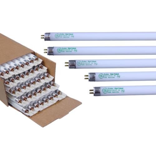 GE F24HO/24W/865, 22.2inches 24 Watt, T5, 6500K Blue, 2000 Lumens, High Output, Fluorescent Grow Light