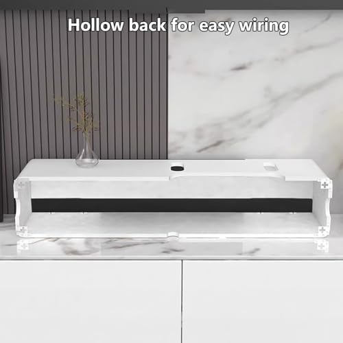 TABOJS Soporte Flotante para TV: Parte Trasera Hueca para claridad de señal, decodificadores de Cable y Consolas de Juegos, Muebles de Entretenimiento en el hogar