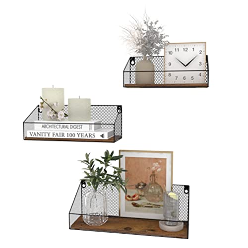 Wtrgas HPBJ200507-C Wall Mounted Grid Shelves Set Of 3 thumb #6