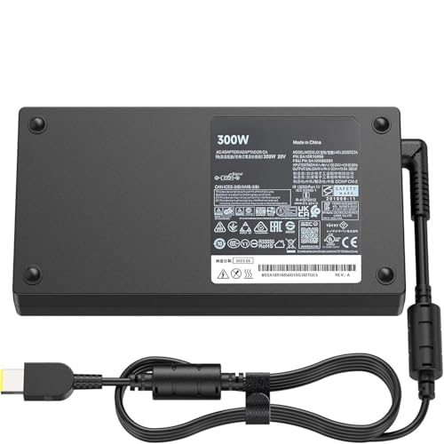 Image of 300W USB Laptop Charger Compatible for Lenovo Legion Pro 5 7 5i 7i 9i 16IRX8 16ARX8H 16IAH7H 16IRX9 16IAX10H 16ITHg6 16ACHg6 16IAX7 R9000 Y9000 ThinkPad R7000P LOQ 17IRB8 Laptop (LE 300W USB)