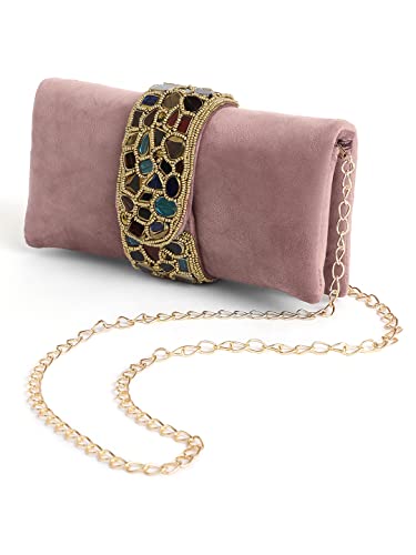 Image of Aheli Clutch Purses Gift for Women Handmade Evening Sling Handbag Stylish Bridal Fashion Bag