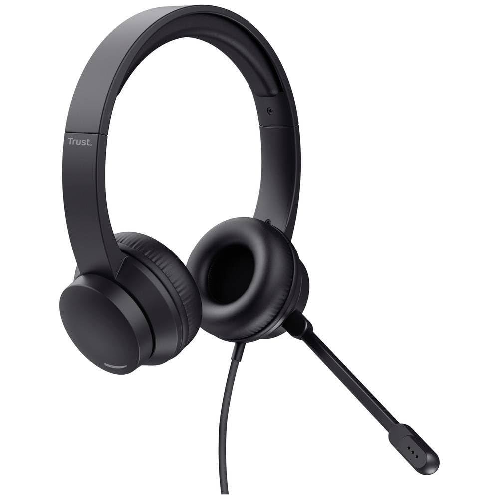 Auriculares Trust HS-201 USB/ con Micrófono/ USB/ Negros