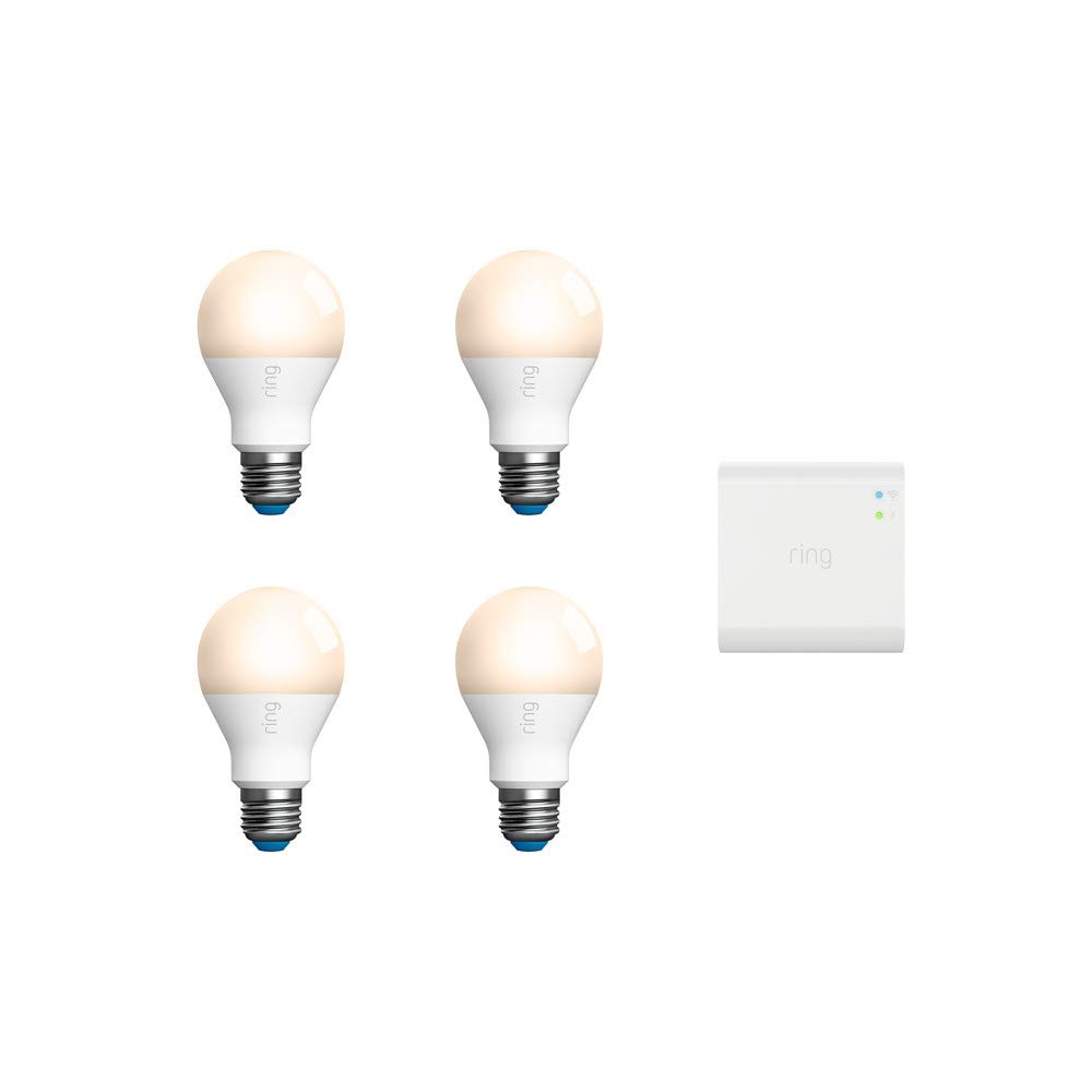 Introducing Ring A19 Smart LED Bulb, White (Starter Kit 4