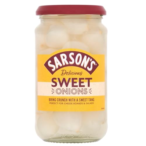 Sarson's Sweet & Mild Silverskin Onions 460g (Pack of 1)