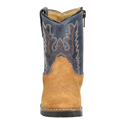 Image of Smoky Mountain Boots Toddlers' Autry Square Toe Leather Western Cowboy Boots