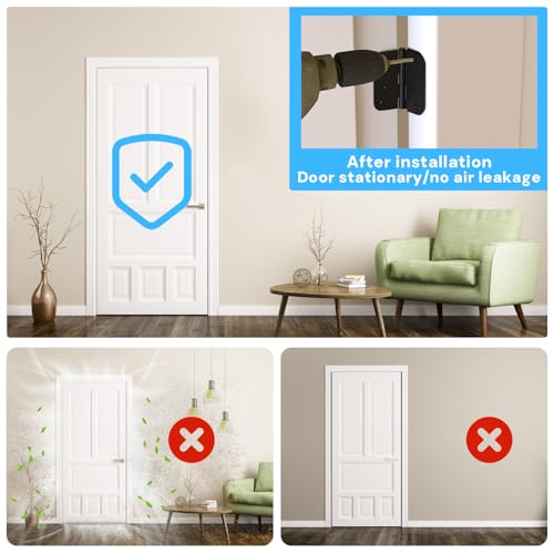 Image of Door Hinge Shims, Filling Gaps in Interior Doors Adjusting The Spacing to Align Them, Used to Solve Problems Such As Door Air Leakage, Can Be Trimmed,4 Inch (15, 4 Inch Hinge shims)