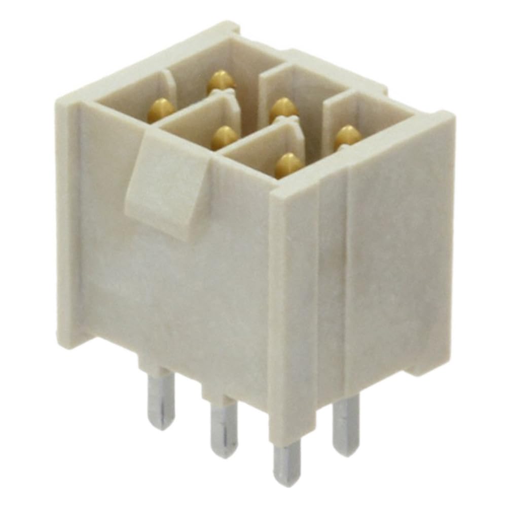 AVLIS-CO Pack of 4 IPL1-103-01-L-D-K Conn Wire to Board HDR 6 POS 2.54mm Solder ST Top Entry Thru-Hole Mini Mate® Tube, RoHS