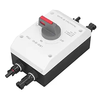 Photovoltaic DC Isolator Switch IP66 Waterproof Isolated Switch 4P Solar Switch for Solar Powered RV Boat 1200V DC 32A (Upgrade Type)