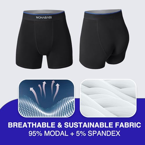 Wonababi Boy Shorts Panties - Soft Chafing-Free Genderless Underwear Boxer Briefs4