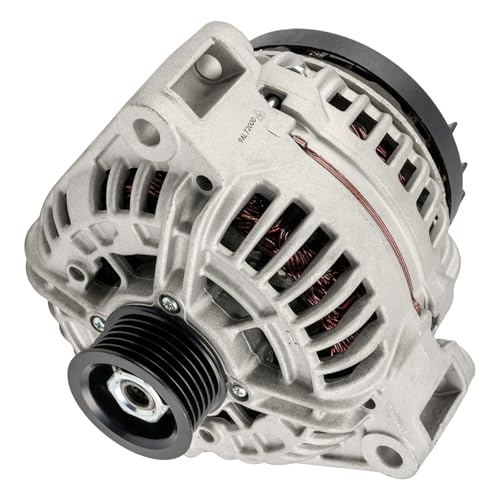 Image of PHILTOP Alternator Replacement for Mercedes-Benz 2001-2002 CLK320, 2001-2003 E320 Bosch Unit; 120 Amp 11124N 12V CW 6-Groove Pulley | Fits 2001-2002 Mercedes-Benz CLK320 V6 3.2L, Replacement OE 131548002, 11154270260, 11154620260, 11154620288, 13154800287