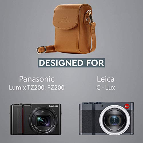 Funda para cámara MegaGear Panasonic Lumix DC-ZS200 piel miniatura 5