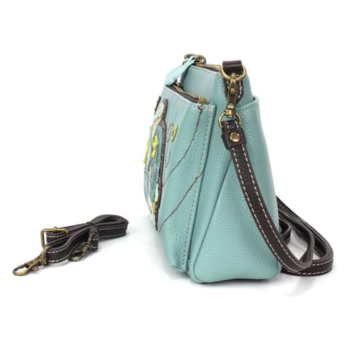 Image of CHALA RFID Protected Vegan Leather Deluxe Crossbody Bag with Adjustable Straps