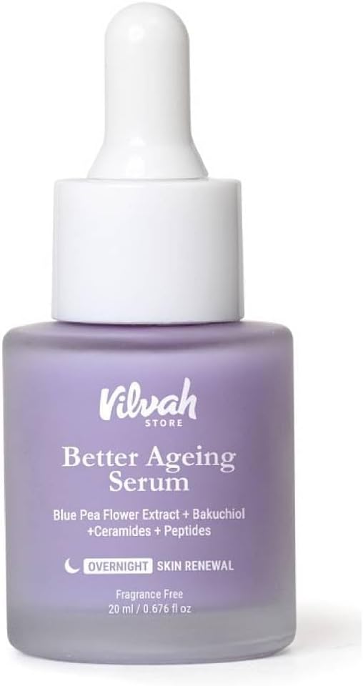 Better Aging Serum For Face | With Bakuchiol & Blue Pea Flower Extract | Anti-Aging | Reduces Fine Lines & Wrinkles | Suitable for All Skin Types | For Women & Men (Better Aging Serum)