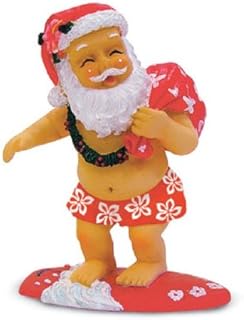 Island Heritage Surfing Santa Ornament