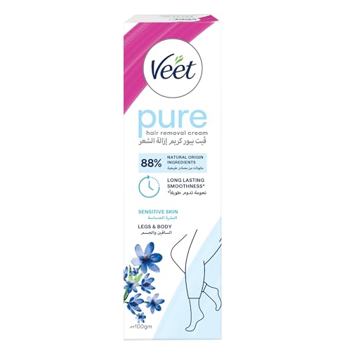Veet Silky Fresh Hair Removal Cream Soothing Aloe Vera & Violet Blossom Scent 100g