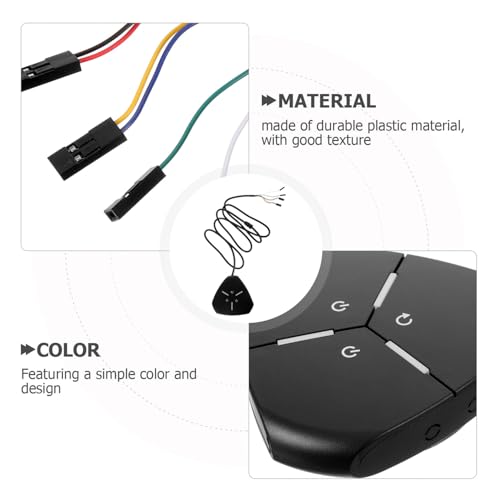 Botón de encendido para PC con cable largo para ocultar la torre 6