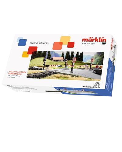 Märklin start up - Vollautomatischer Modelleisenbahn Bahnübergang Spur H0, 74924 – Bild 3
