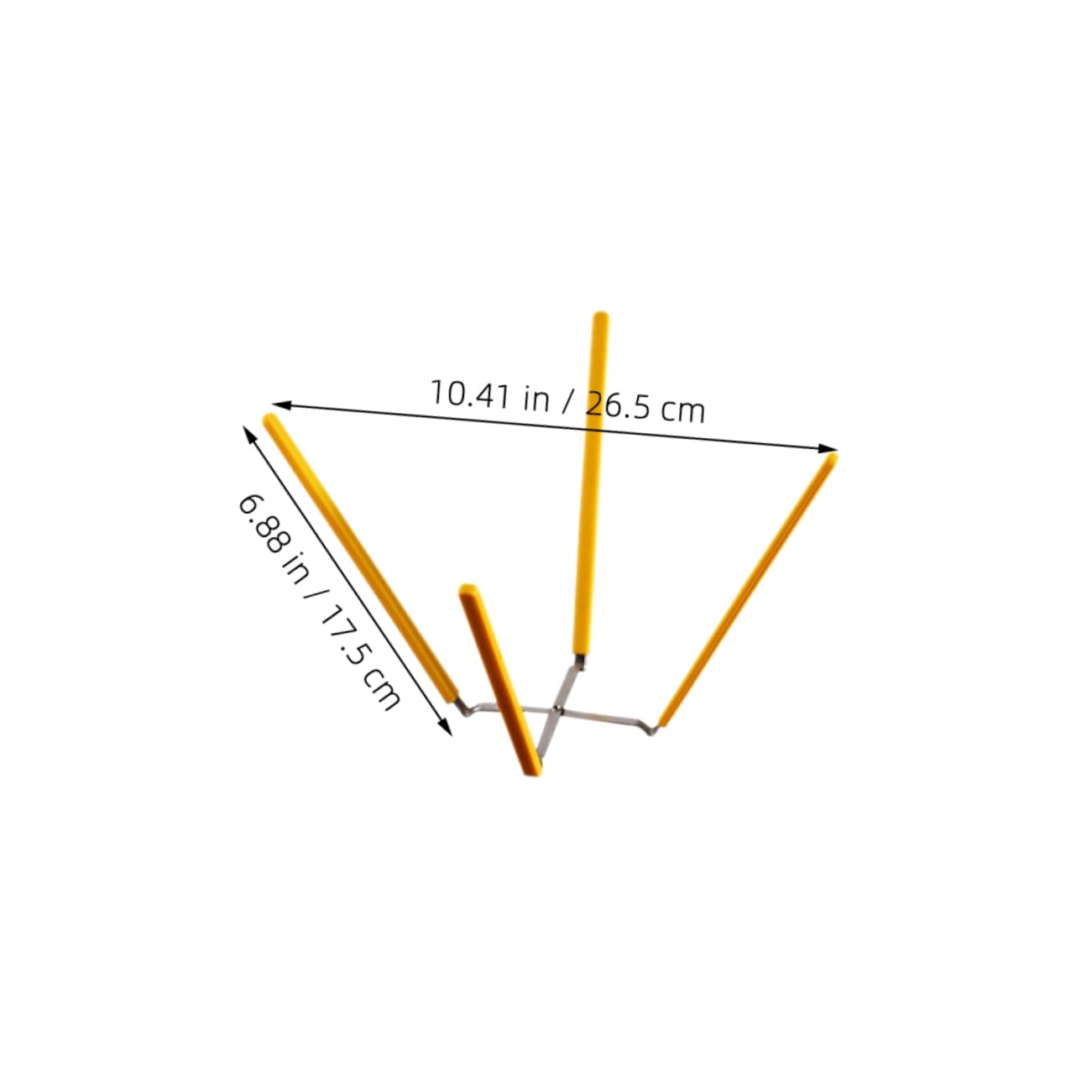 Ciieeo 2Pcs Chiffon Cake Cooling Rack Foldable Stand for Cake Molds Non Slip Design for Baking Kitchen Use
