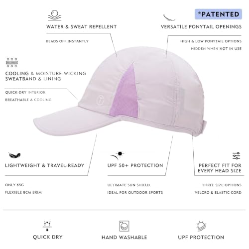 Image of TOP-EX UPF 50+ Cooling High Ponytail Baseball Cap for Women