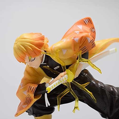 Image of Awestuffs Zenitsu Demon Slayer Large Action Figure Limited Edition Figure Manga Toy Collectible (Zenitsu Attack)
