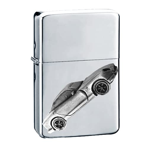 Briquet à essence Classic Car Cerbera argent pour les sorties en plein air