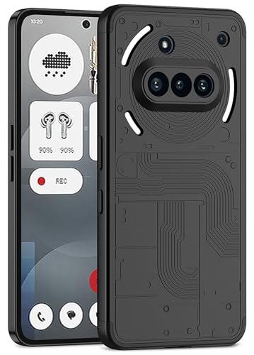 Image of Kapa Double Dip Full 360 Protection Back Case Cover for Nothing Phone 3A 5G (Black)