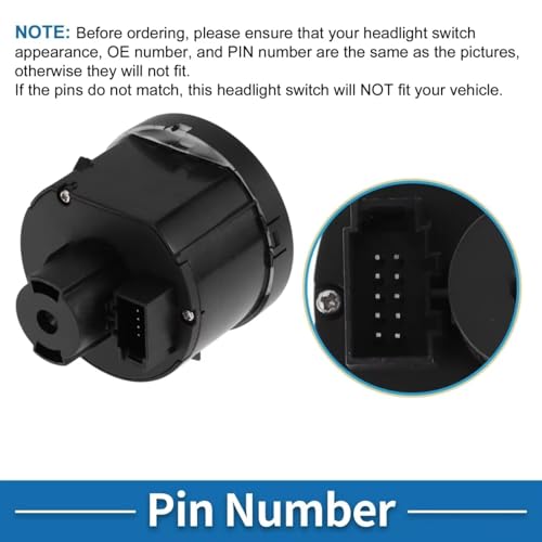 Mando de luces e interruptor de faro con regulación de retrovisor 5G0941431A 5