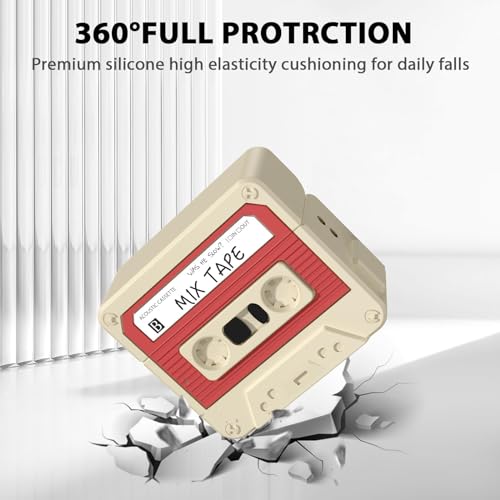 Image of AirPods Pro 2 Case Cover, KOREDA Funny Cassette Tape Design Case for Airpods Pro 2nd Generation /1st Generation (2023 /2022 /2019), Cute Cartoon Fashion Silicone Protective Case for Women Men