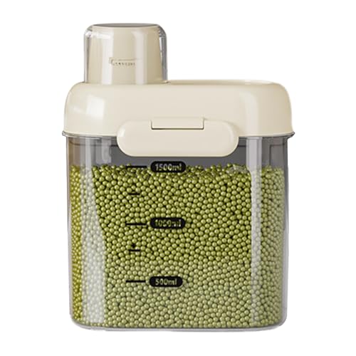 Muesli Dispenser | Kitchen Containers Airtight For Food Storage | Airtight Transparent Jars, Leak-proof Kitchen Storage Boxes For Sugar, Cereal And Pantry Organization