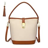 BAYITIONE Crossbody Bucket Bags for Women Leather Shoulder Bag for Women Fashion Mini Handbags Bucket Purses