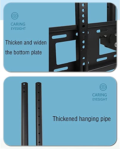 Support TV plafond pivotant pour éliminer les reflets sur écran 75"