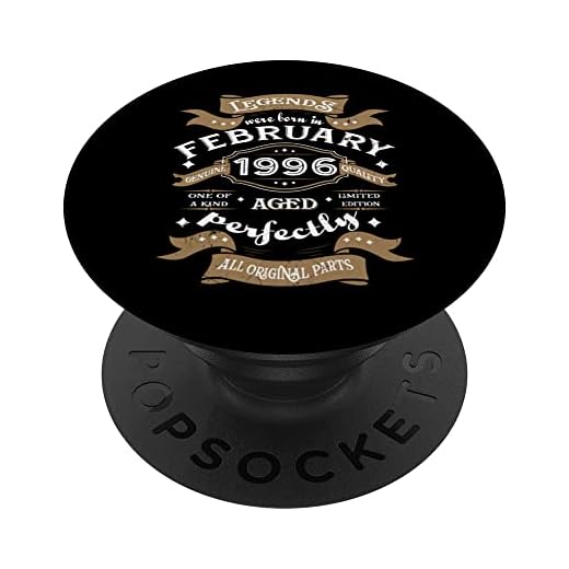 Legends were born in febrero 1996 regalo de cumpleaños PopSockets PopGrip Intercambiable