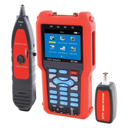 Multímetro probador NF-706 con pantalla LCD de 3,5 pulgadas para verificar cables CVBS