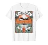 Casablanca Skyline Vintage Tarot Card Design T-Shirt