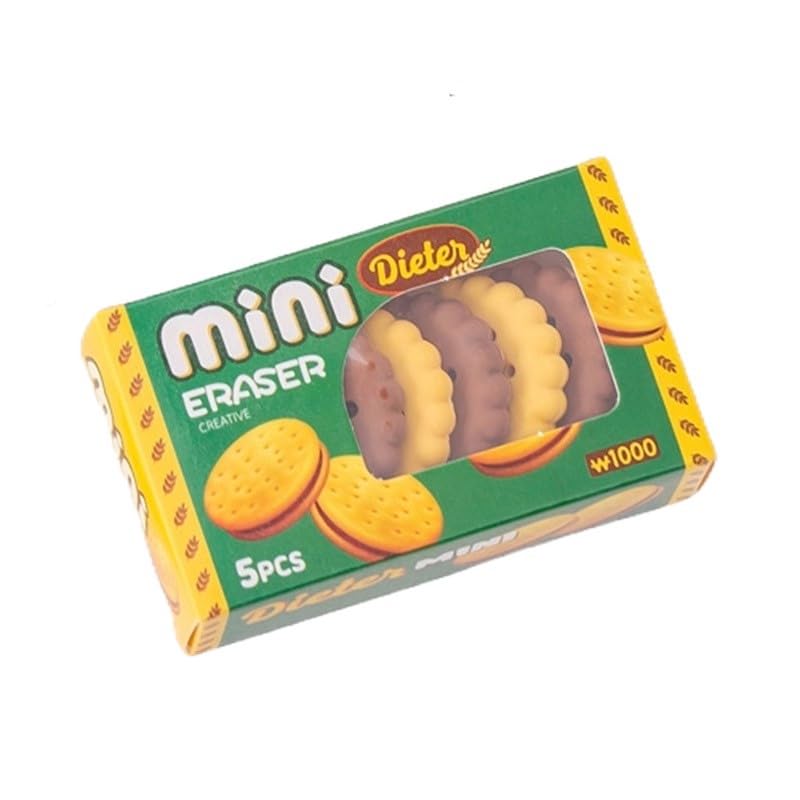 Amazon | かわいい クッキー型 消しゴム 5枚 箱入り ビスケット お菓子