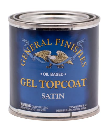 General Finishes Oil Based Gel Topcoat, 1/2 Pint, Satin
