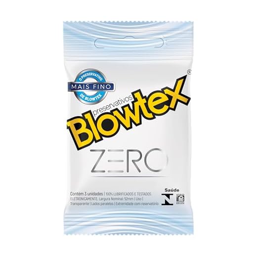 Preservativo Zero com 3 Unidades, Blowtex