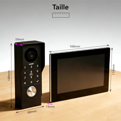 Interphone vidéo Full HD pour sécuriser l'accès avec détection de mouvement