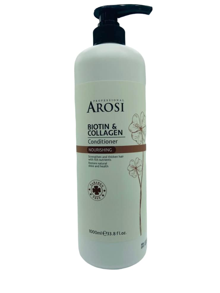 Arosi Biotin & Collagen Nourishing Conditioner 1000mL I Restore Natural Shine & Health I Strengthen & Thicken With Nutrients