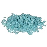 Dekogranulat mit einem Durchmesser von 4 bis 8 mm in der Farbe Aquamarin