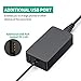 Surface Pro Charger 65W 15V 4A Surface Laptop Charger Replacement for Microsoft Surface Pro X/9/8/7/6/5/4/3 Surface Laptop1/2/3/4/5 Surface Go1/2/3 Surface Book1/2/3 Supports Power Supply Adapter