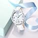 Reloj Comtex de muñeca para mujer, color de esferea blanco, analógico, resistente...