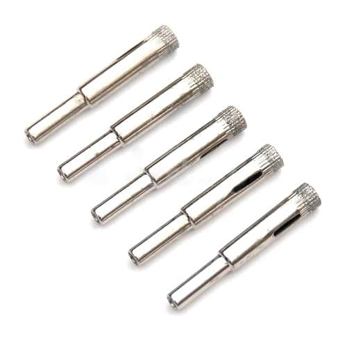 Set de 5 fresas de diamante 8mm diámetro con vástago 5.5mm miniatura 1