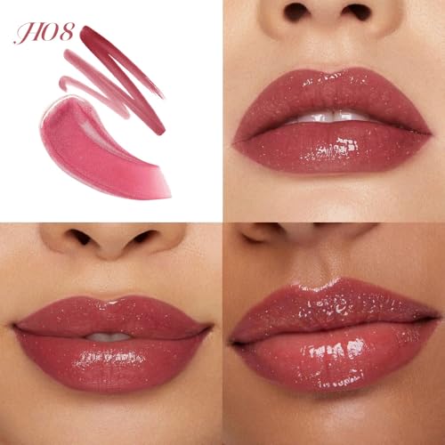 Image of evpct ‌Mauve Matte Liquid Lipstick Marker Pen Lip Liner Set with Lip Oil, Shine Finish, 2 in 1 Lipgloss Lipstick Long Lasting Waterproof for Women, Lips Color Stain 24hr Original Smudge Proof